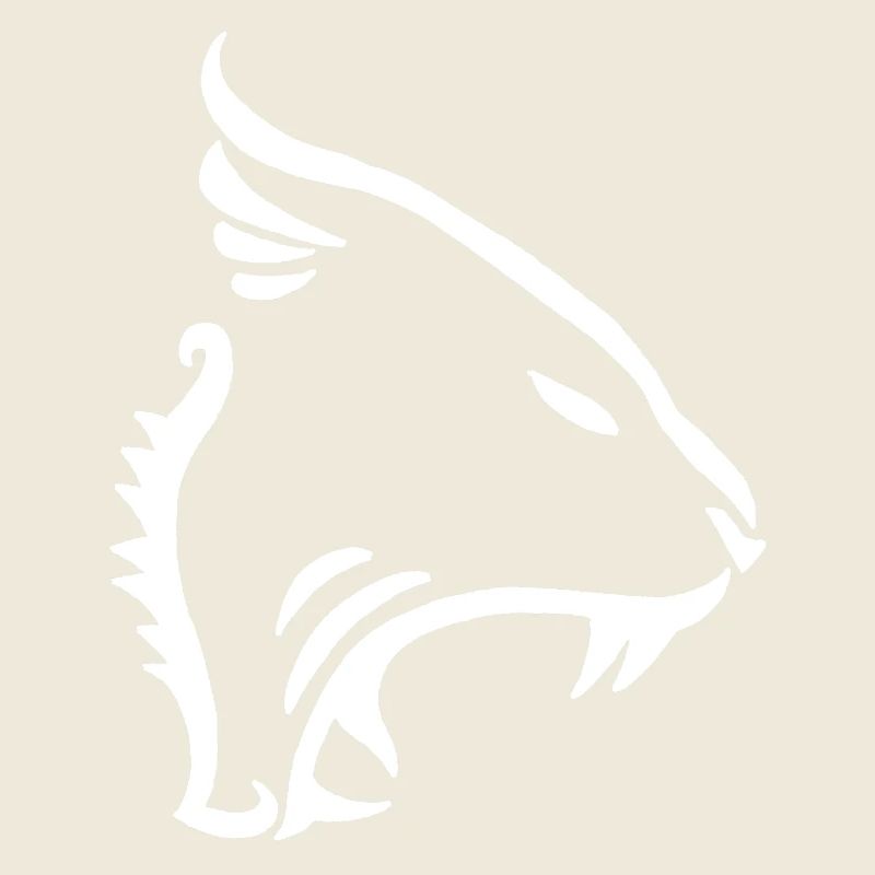 White Minimalist Lion
