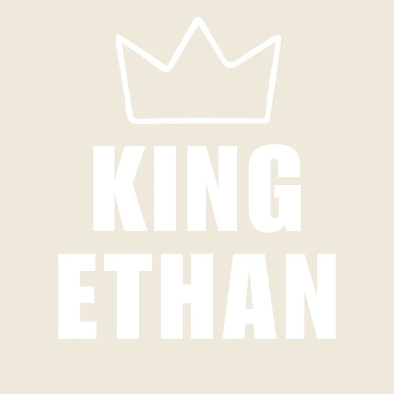 Ethan Name mit Buchstabe E - King Crown Shirt