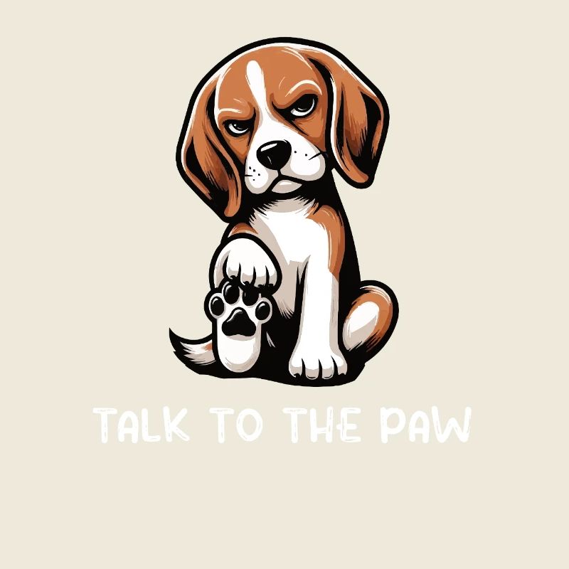 Parlez à la patte Beagle Beagle Propriétaire Beagle Holder