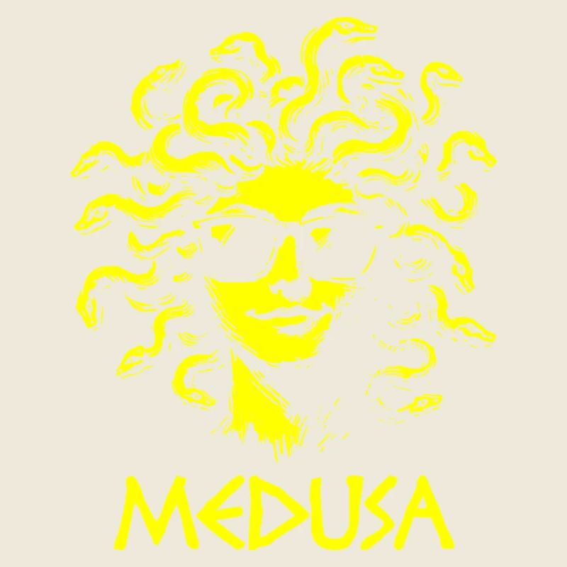 Méduse avec lunettes de soleil