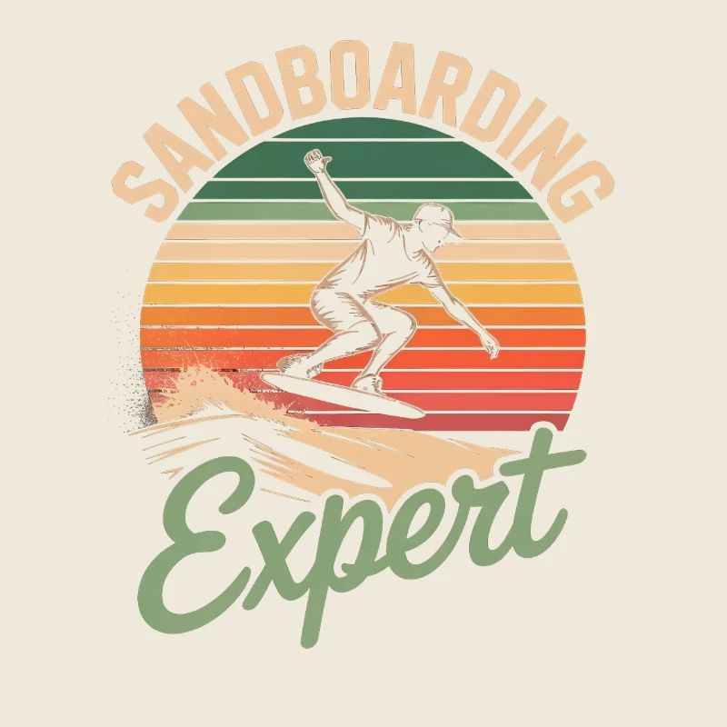  Retro Sunset Sandboarder Expert Summer