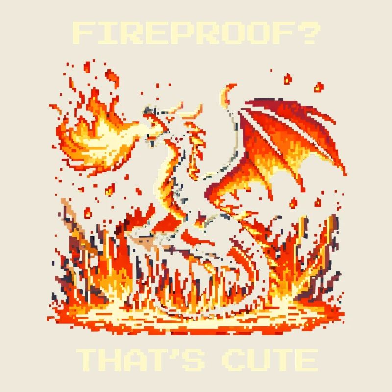 Ignifuge? Mignon. | Fantasy Dragon Pixel Art