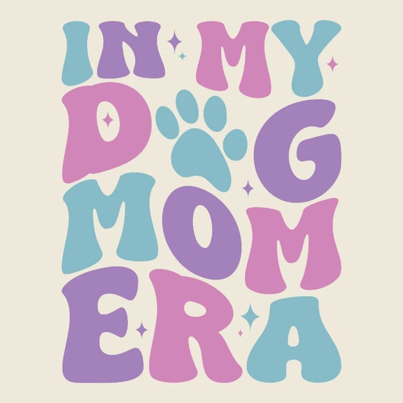 Dans mon chien maman époque pattes pastel