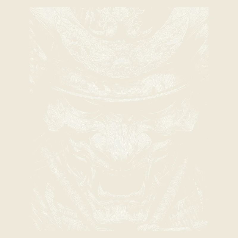 Masque de démon à contraste élevé