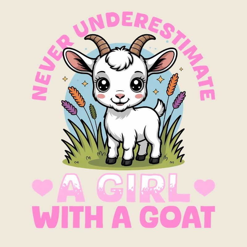 Drôle d’animal de la ferme chèvre