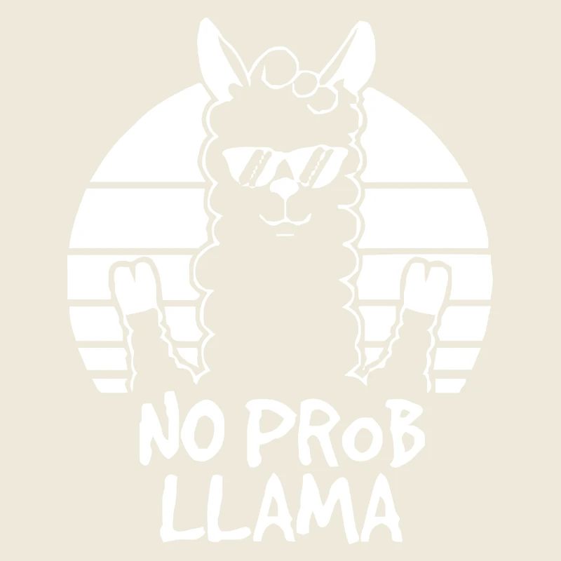 No Prob Lama Retro Sonne