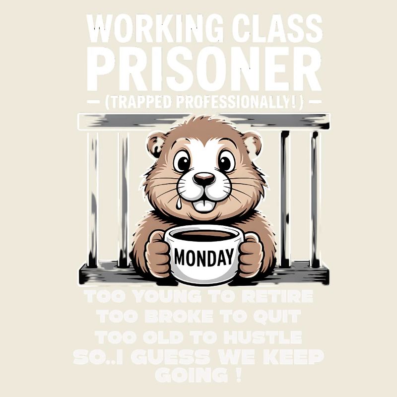 Lundi Trapped Work Drôle Tenue De Travail