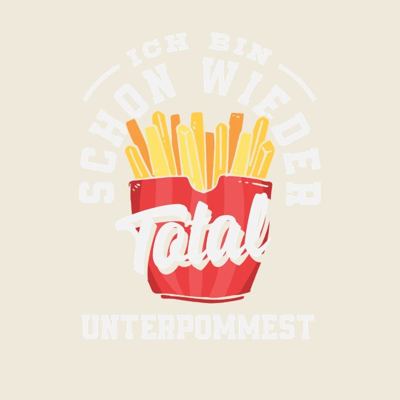 Schon wieder total unterpommest – Pommes Witz
