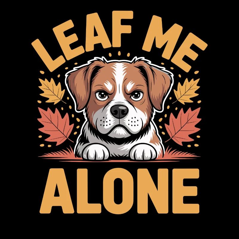 Chat Automne Drôle Laissez-moi tranquille