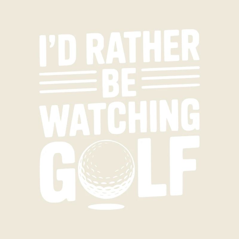 Ich schaue lieber Golf