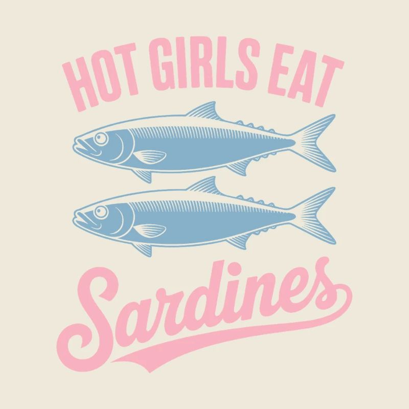 Sardines Pop Art Text