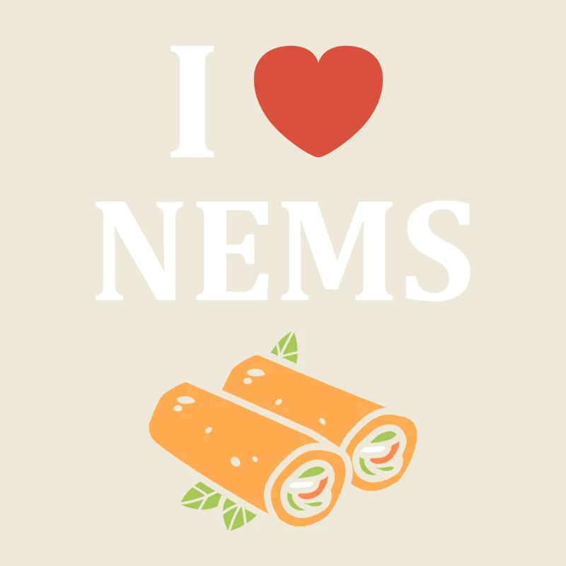 J aime NEMS illustration colorée