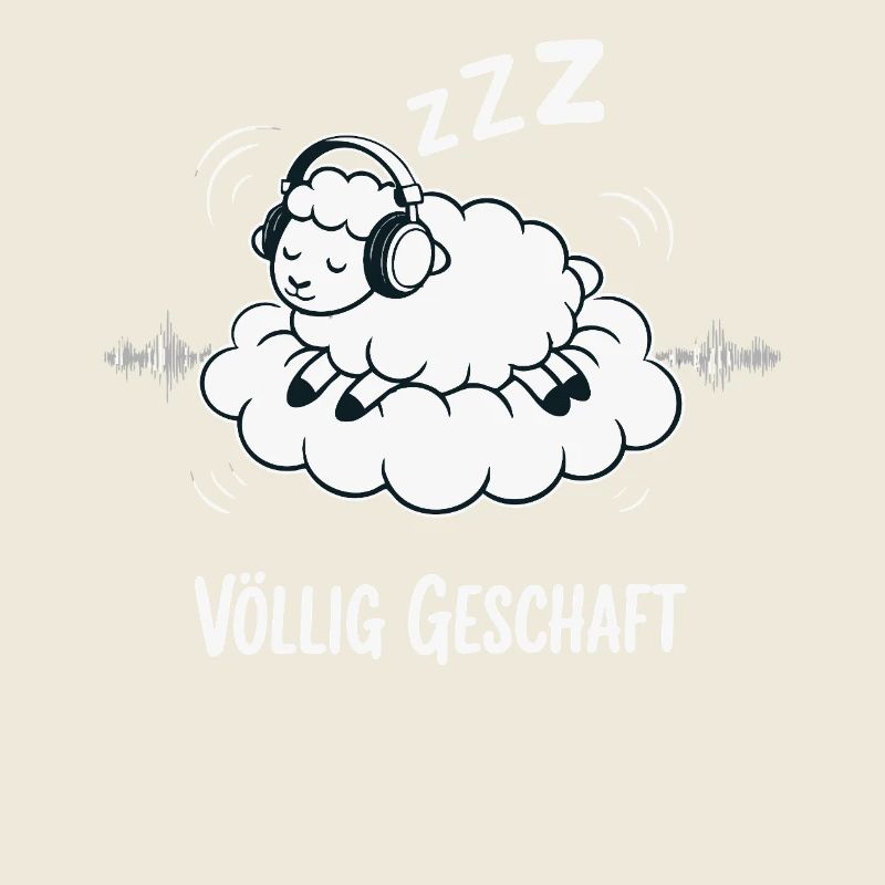 Völlig geschafft geSchaft Schaf Design
