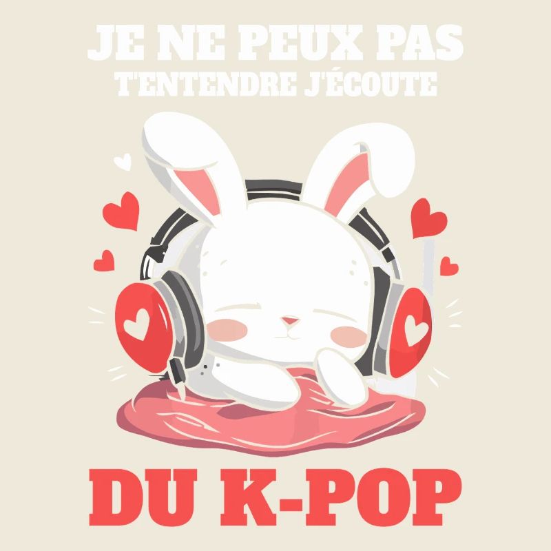 Bunny DJ K-Pop Lovers Humor Gift Passionate