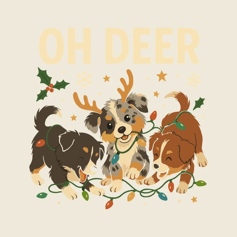 Mignon berger australien Noël Design