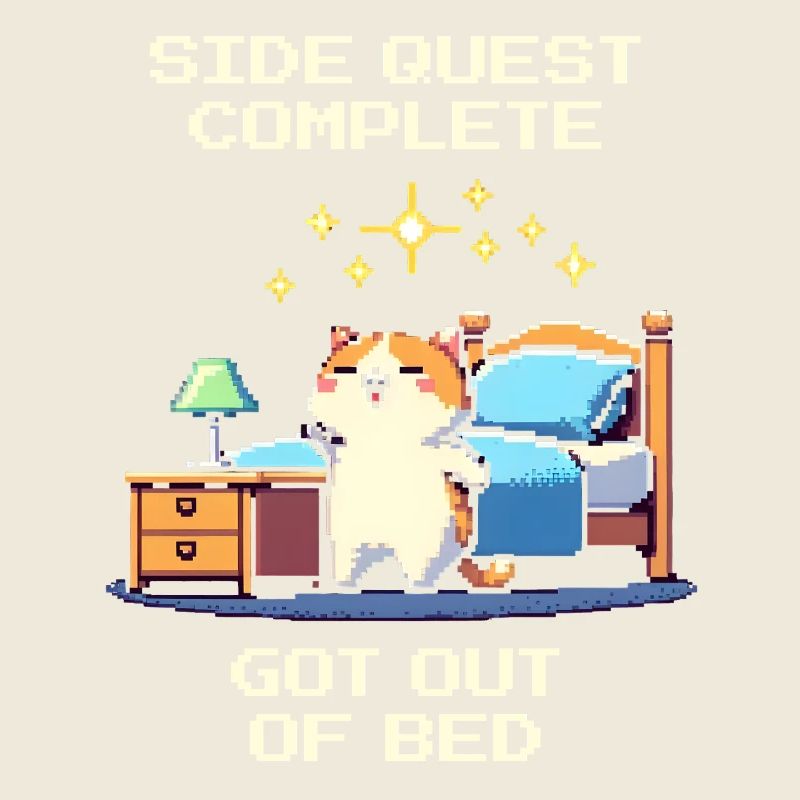 Side quest completed: Out of bed, everyday achievement