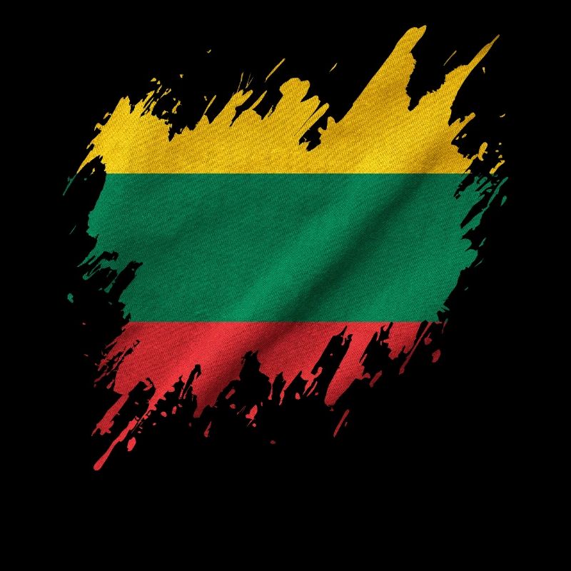 Lithuanian flag, torn style