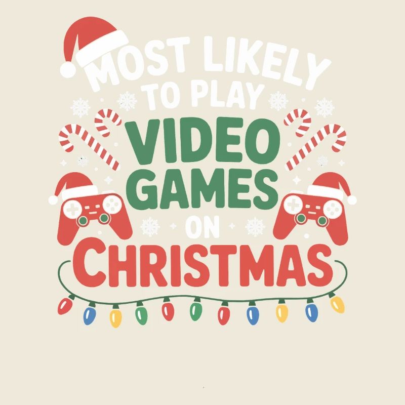 Préfère jouer à des jeux vidéo à Noël