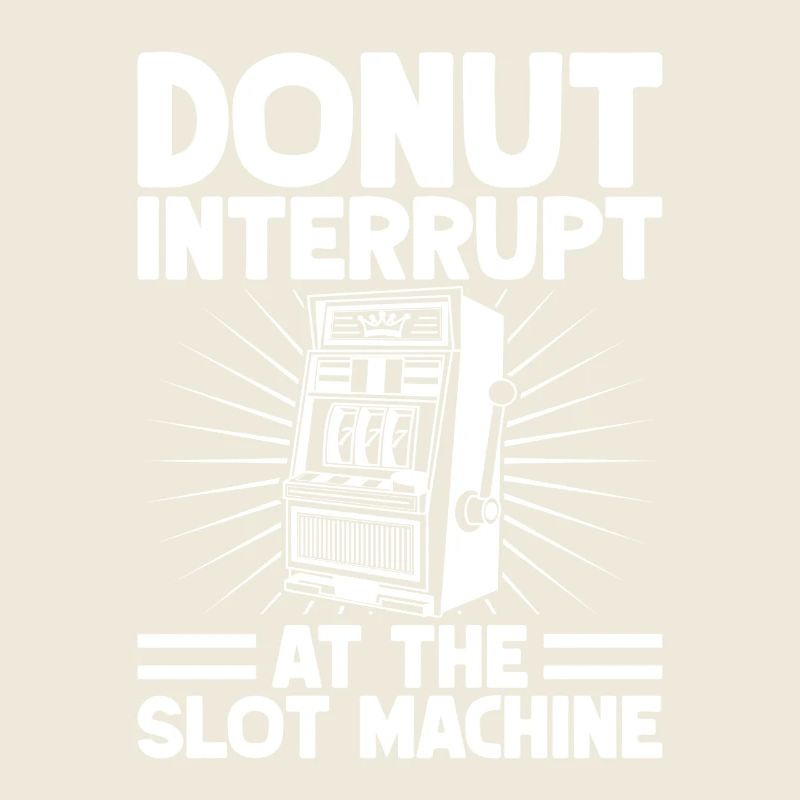 Casino Gambler Donut Interruption à la machine