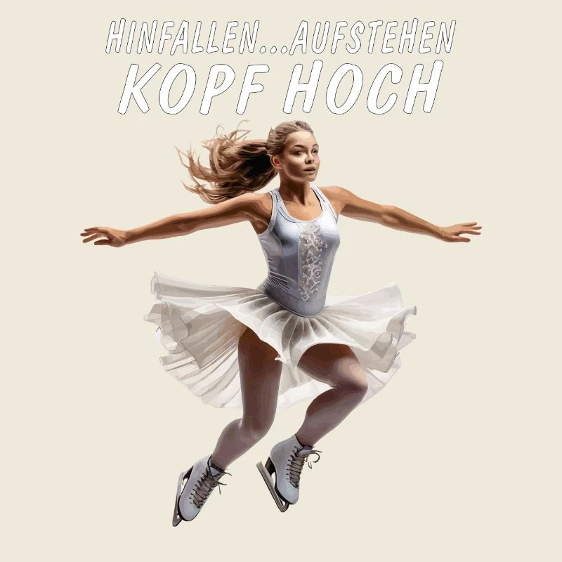 EISKUNSTLÄUFERIN HINFALLEN AUFSTEHEN