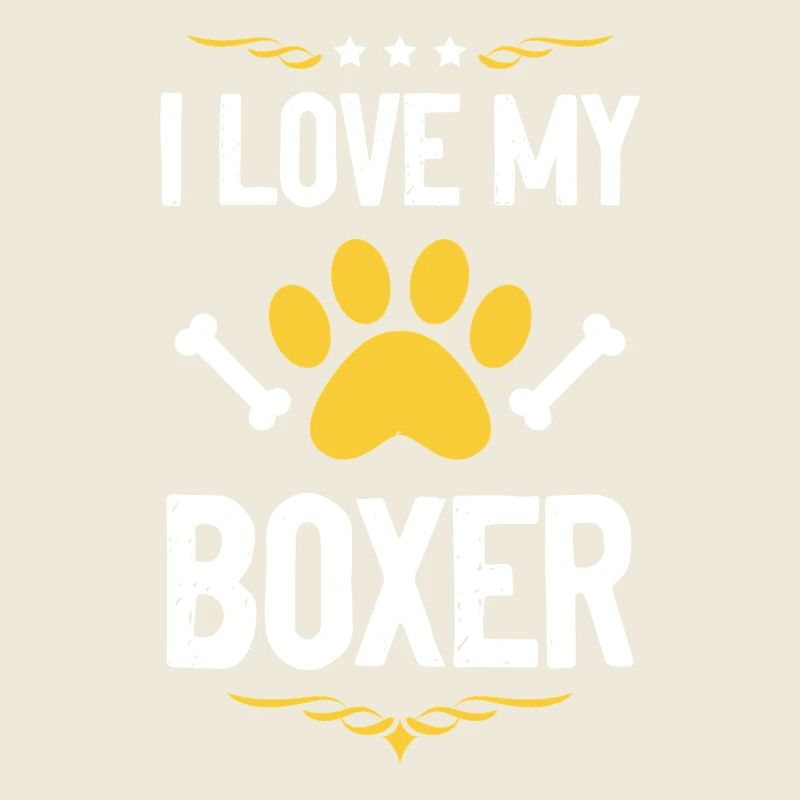 Ich liebe meinen Boxer – Pfote & Knochen