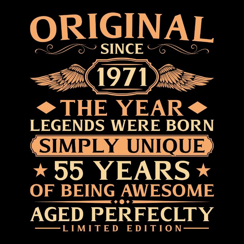 Original 1971 Vintage - 55th Birthday