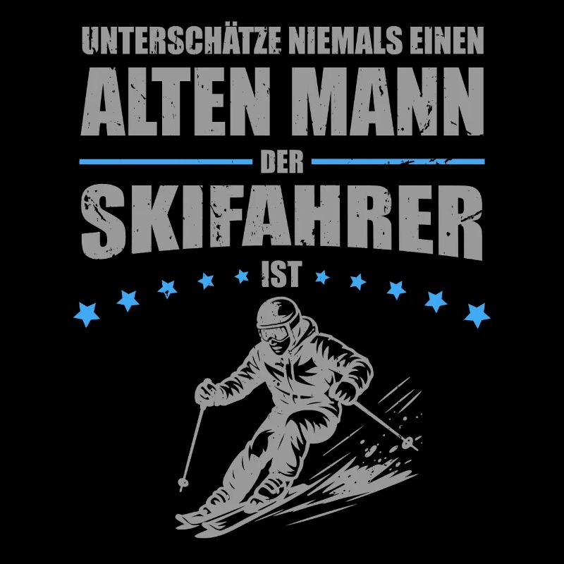 Old man - funny gift for skiers