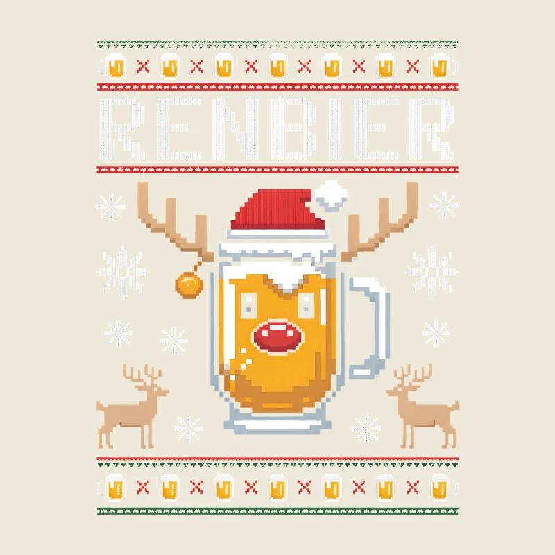 Chope à bière de Noël Renbier