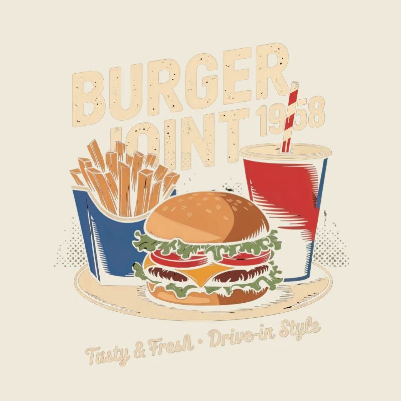 Vintage Diner Werbung