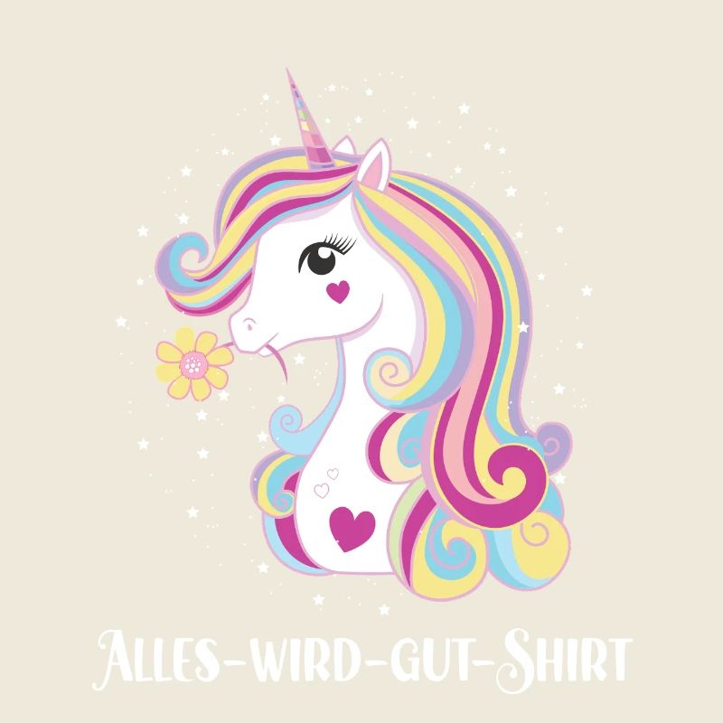 Alles Wird Gut Wunsch Einhorn Genesung Motivation