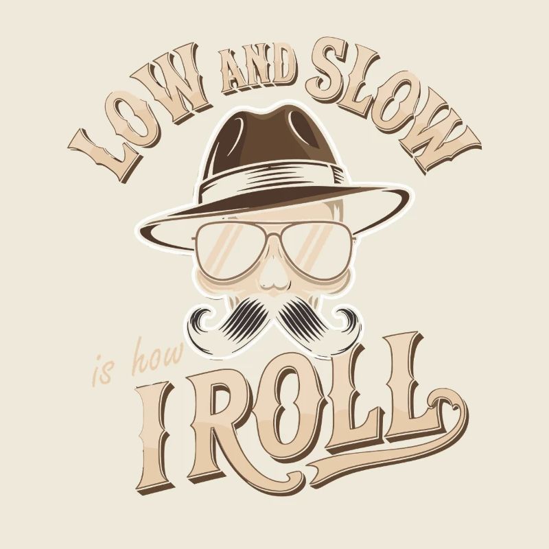 Low and Slow Roll BBQ Motiv
