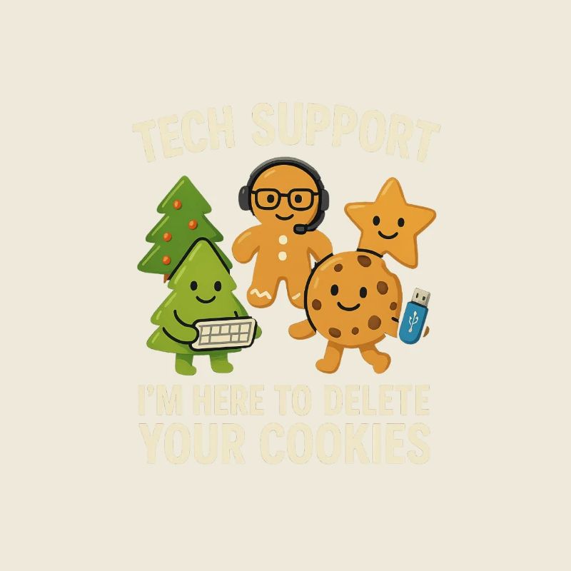 Tech Support I'm Here To Delete Your Cookies