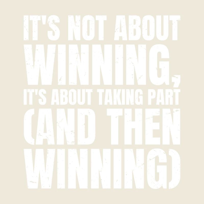 Ce n’est pas une question de gagner, c’est de participer