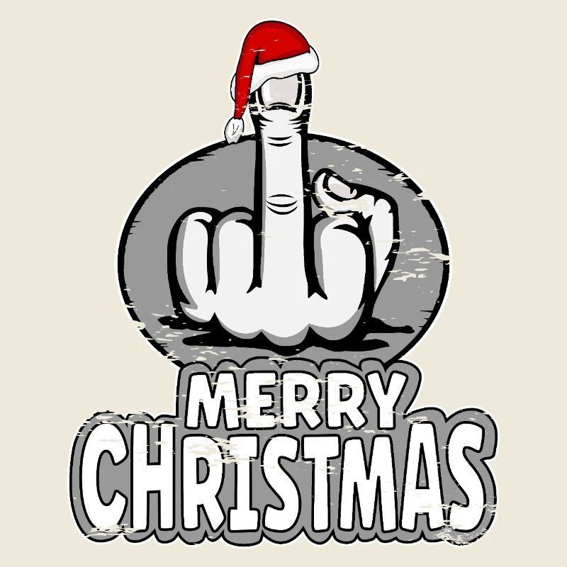 Merry Christmas Mittelfinger Stinkefinger Design