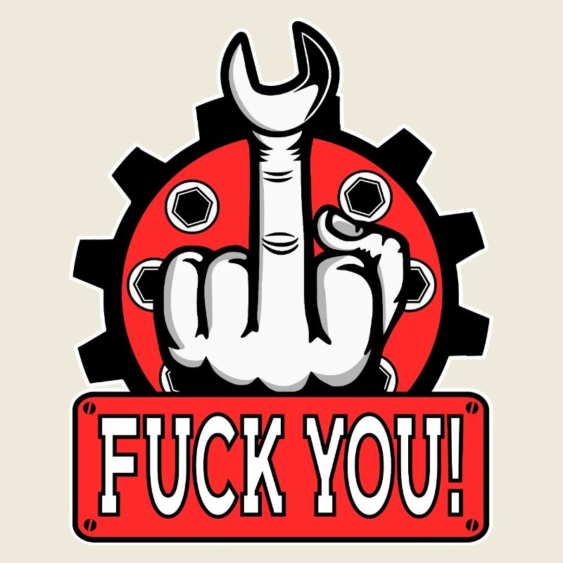 Provocative middle finger statement