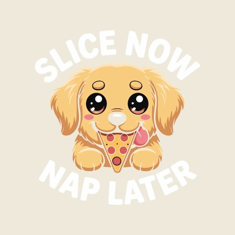 De mignons chiots labradors mangent maintenant une part de pizza