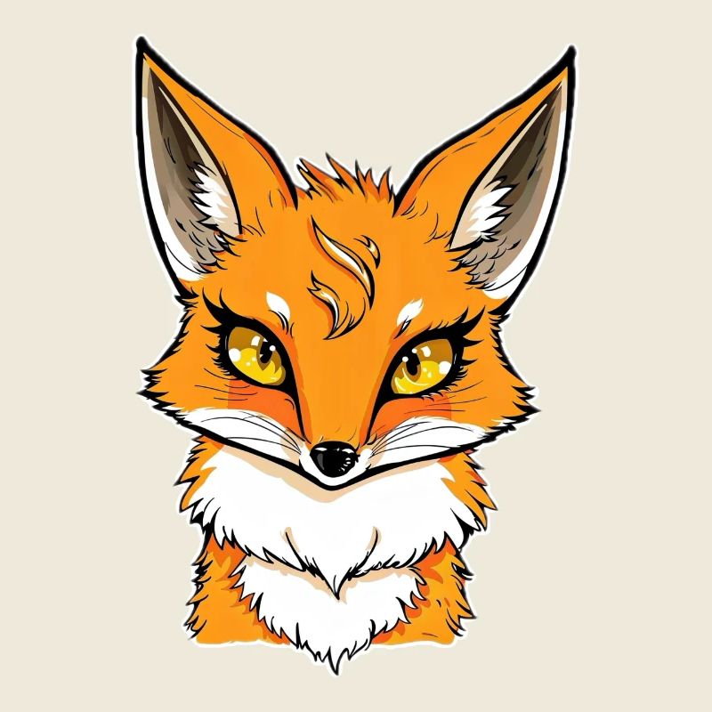 Illustration de bande dessinée Fox Head