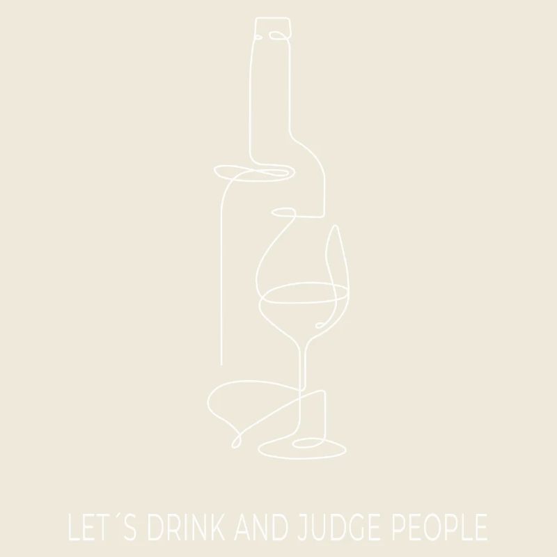 Drinks & Judging – One Line Art