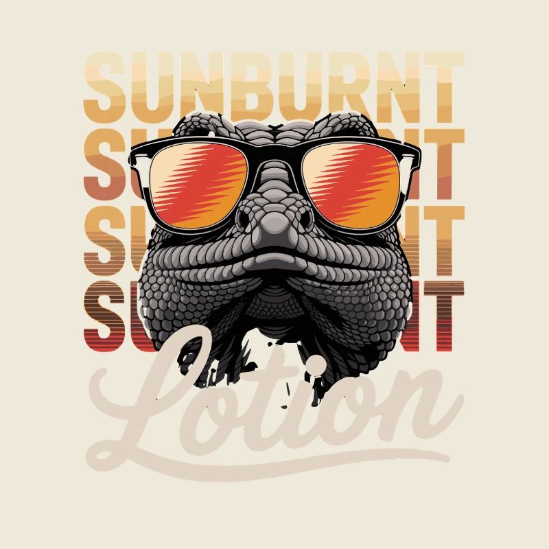 Sunscreen Funny Sunburn Lizards Design