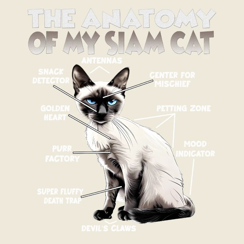 Siamese Cats Gift for Cat Lovers Cat Mom