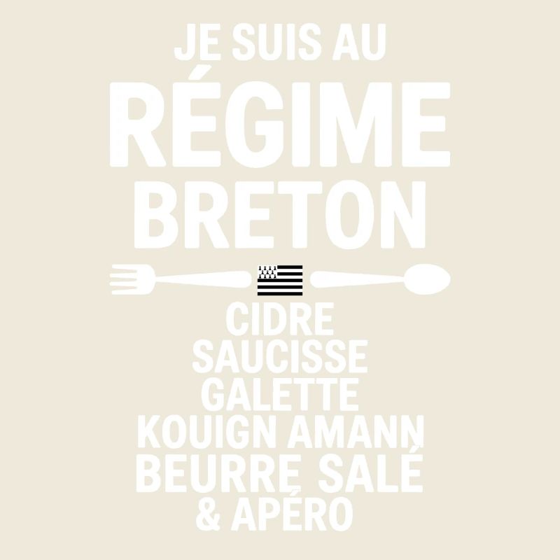 Bretonische Diät Humor Cider Wurst Galettebutter