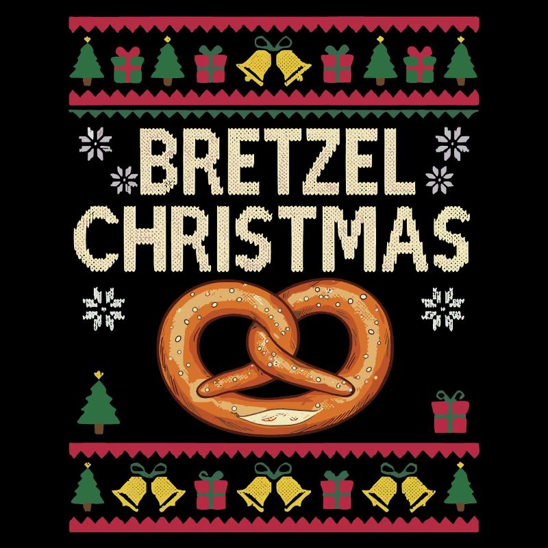 Pretzel Christmas Funny Baker Gift