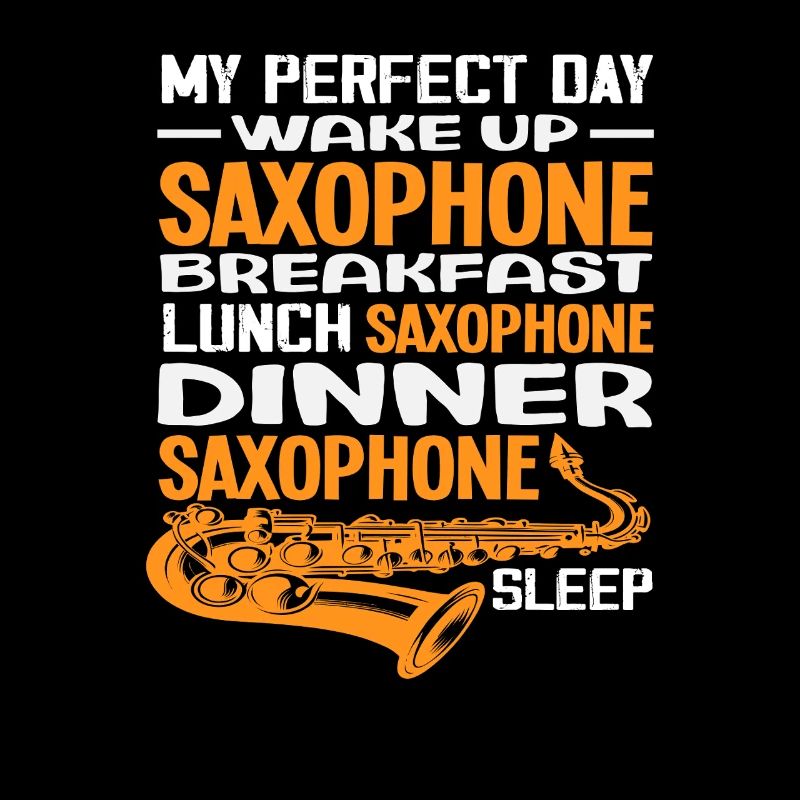 Saxophone Routine Quotidienne Parfaite Passe-temps Saxophoniste