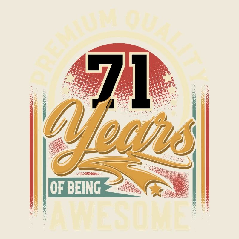 71st Birthday Vintage retro