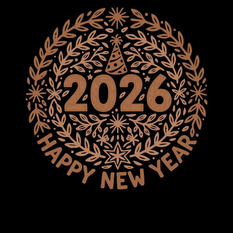 Création de fête de célébration du Nouvel An 2026