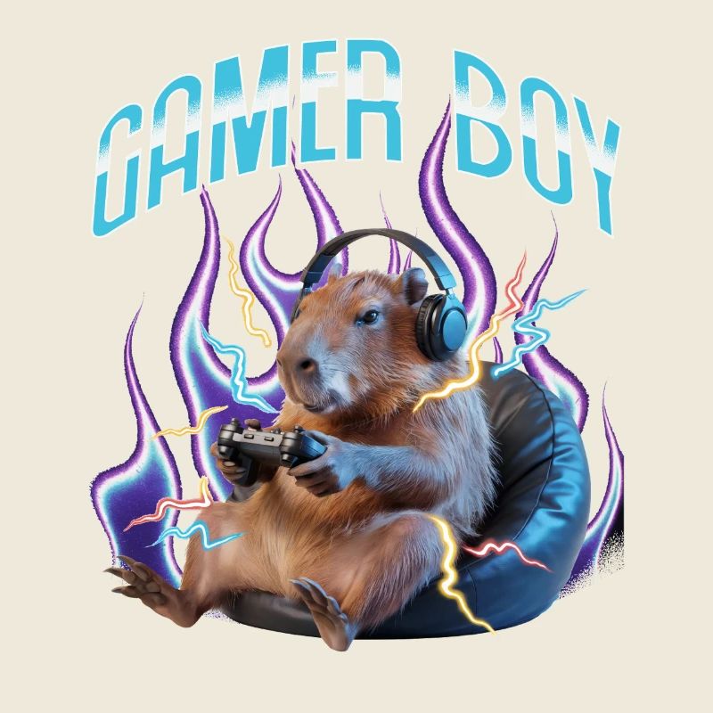 Joueur Drôle de Capybara