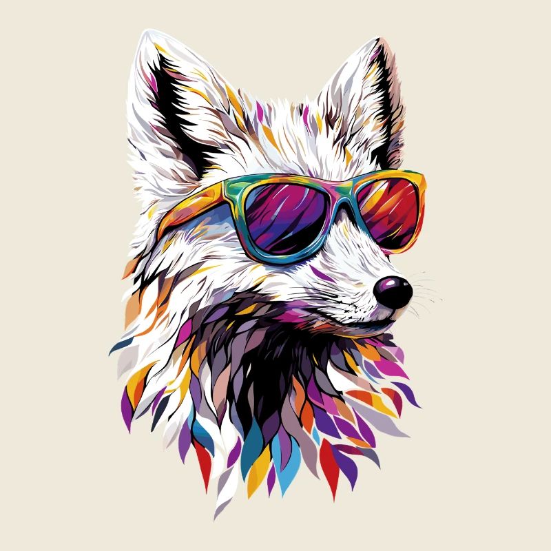 Polarfuchs Schneefuchs Eisfuchs Süßer Weißer Fuchs