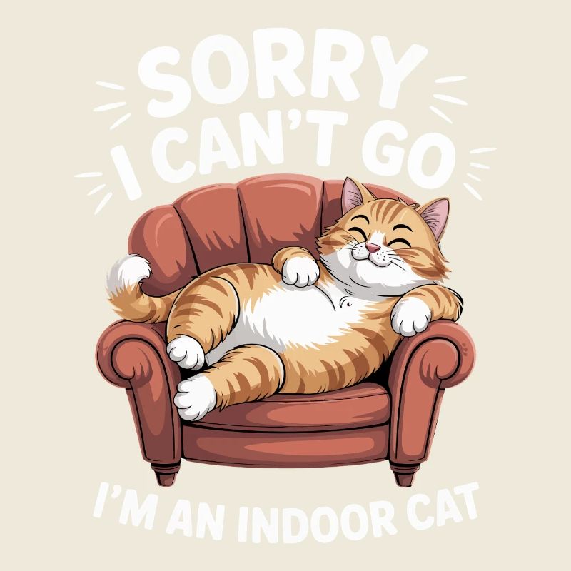Funny Indoor House Cat