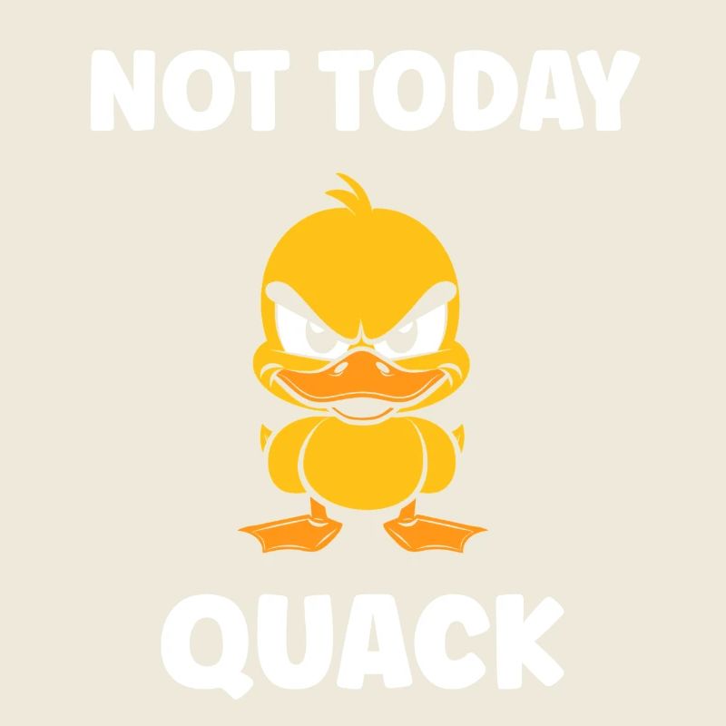 Nicht heute: Quack, temperamentvolle Ente