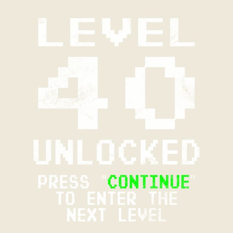40 Geburtstag Level 40 Unlocked 40 Jahre Geschenk